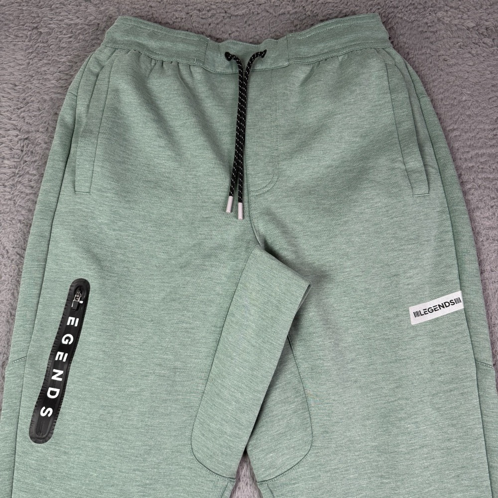 Legends Hawthorne Tech Jogger Pants Mens M Green Tapered Drawstring Sweatpants